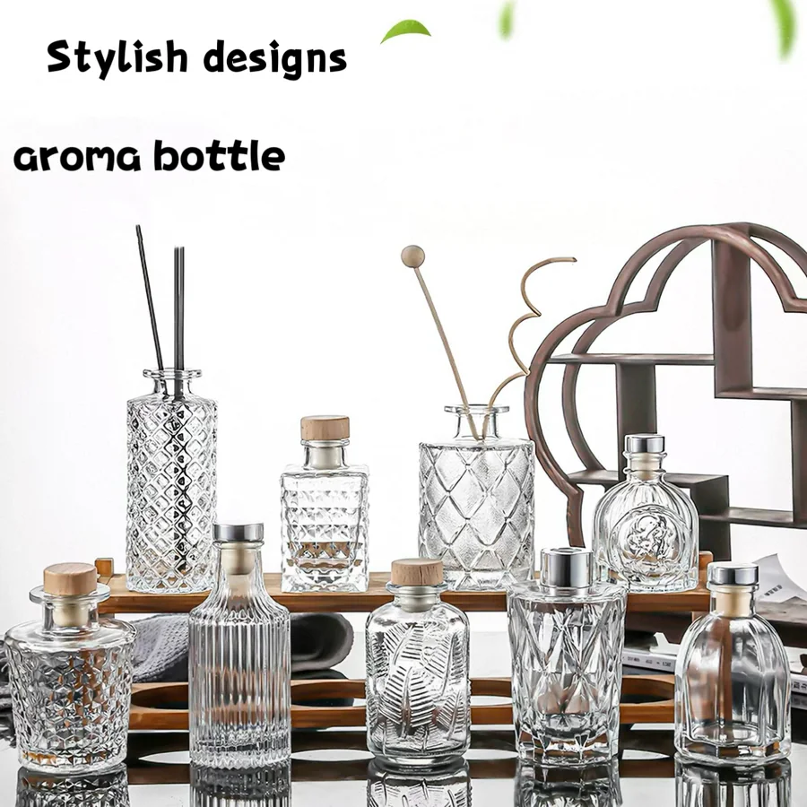 Custom aroma diffuser glass bottles