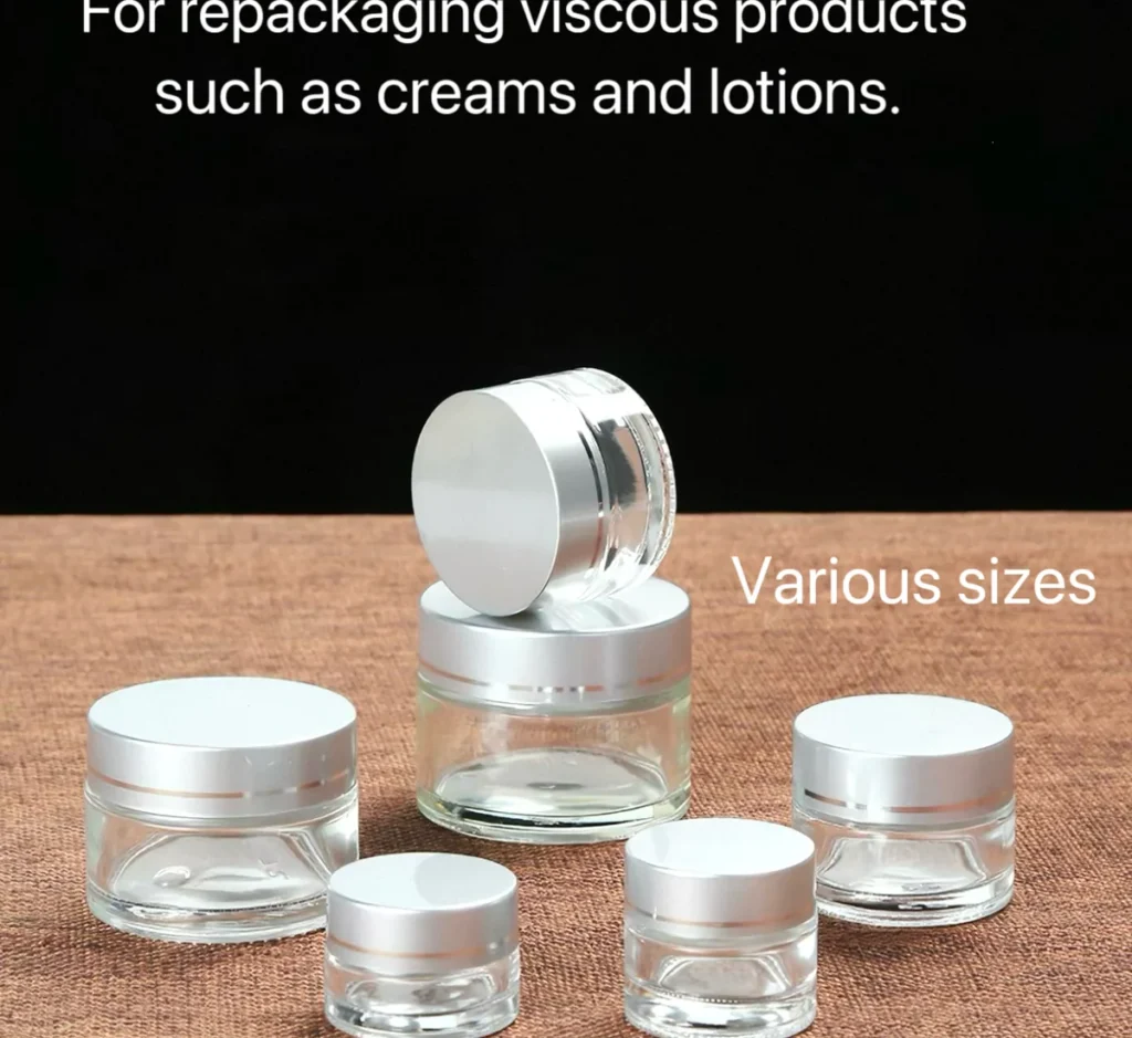 cosmetic cream jars