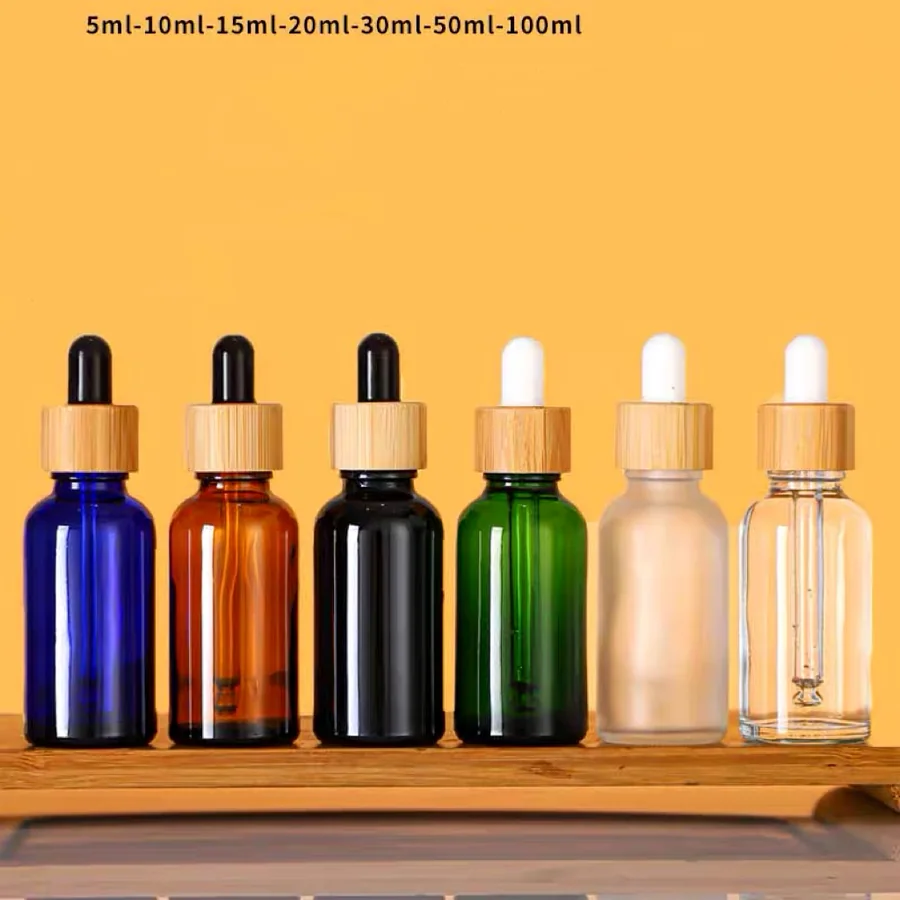 Essential oil dropper bottles