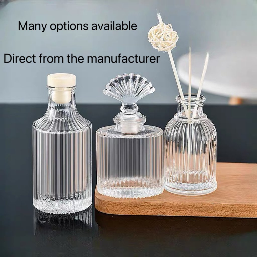 Refillable Gift Set Size Aroma Diffuser Glass Bottle Style 05 by Qunyi Glass