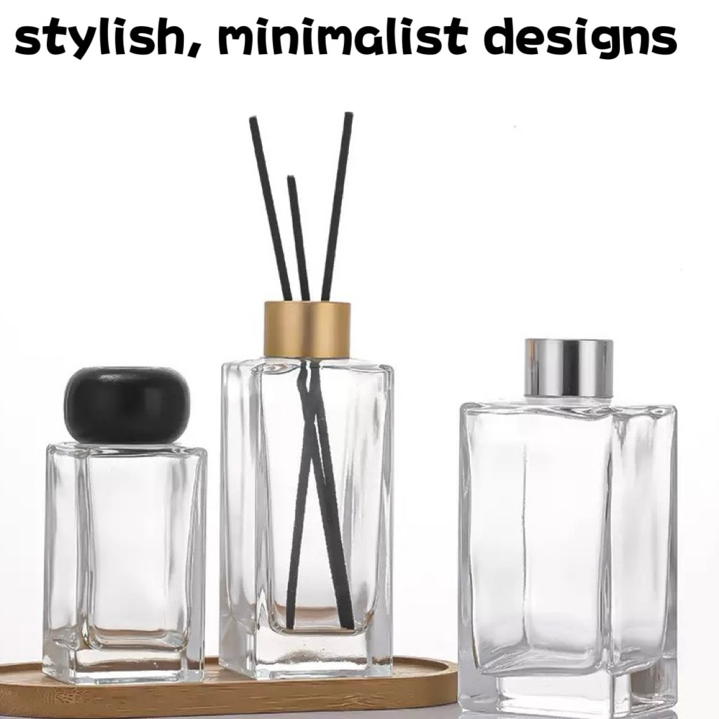 Cylindrical 150ml Aroma Diffuser Glass Bottle Style 03 by Qunyi Glass