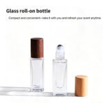Refillable Travel Size Roll-On Glass Bottle Style 04 by Qunyi Glass