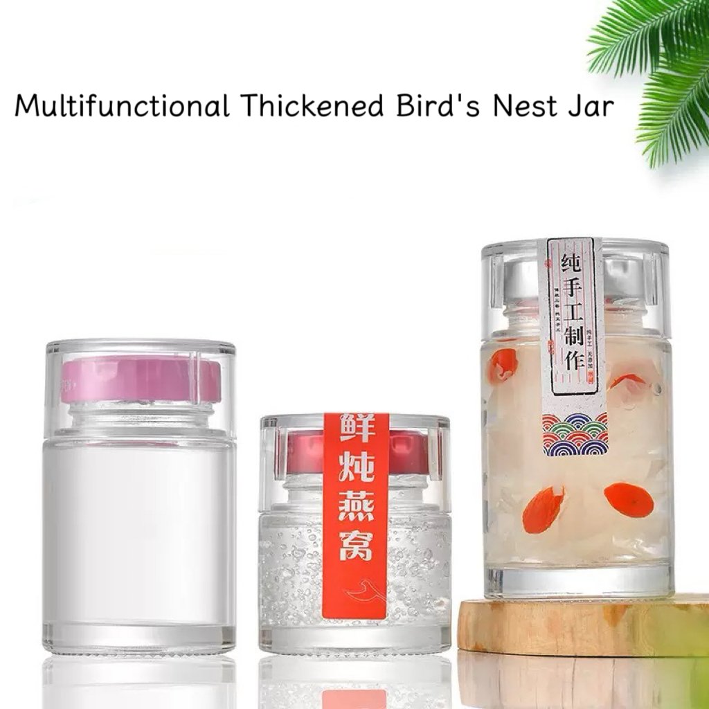 Gift-ready Single Serve Bird's Nest Food Glass Jar Style 04 by Qunyi Glass