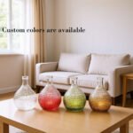 Minimal Tabletop Size Decorative Glass Vase Style 02 by Qunyi Glass