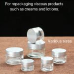 Refillable Custom Capacity Glass Cream Jar Style 05 by Qunyi Glass