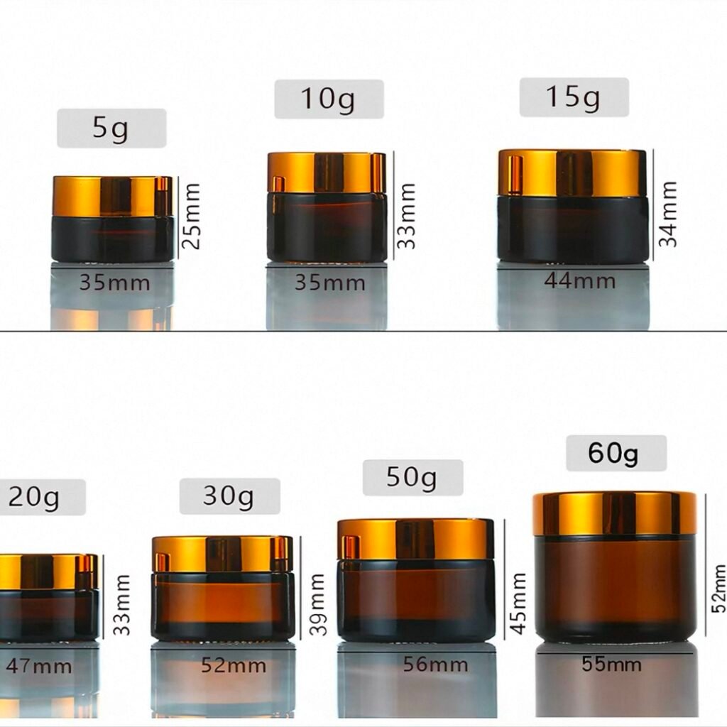 Cosmetic 15g Glass Cream Jar Style 01 by Qunyi Glass