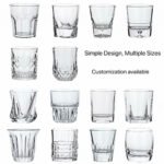 Custom Retail Size Glass Cup Style 05 by Qunyi Glass
