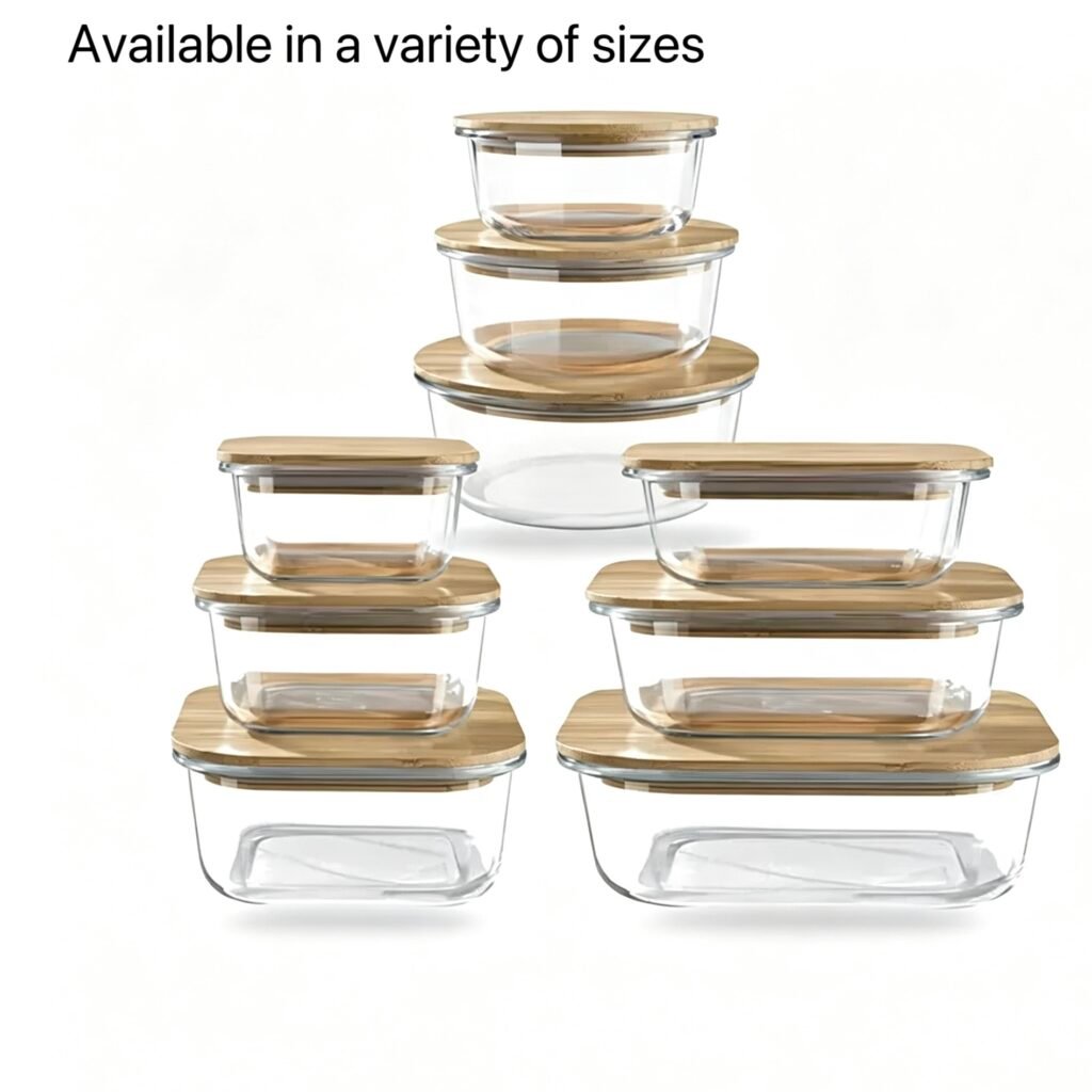 Food Storage Custom Size Glass Food Storage Bowl Style 01 by Qunyi Glass