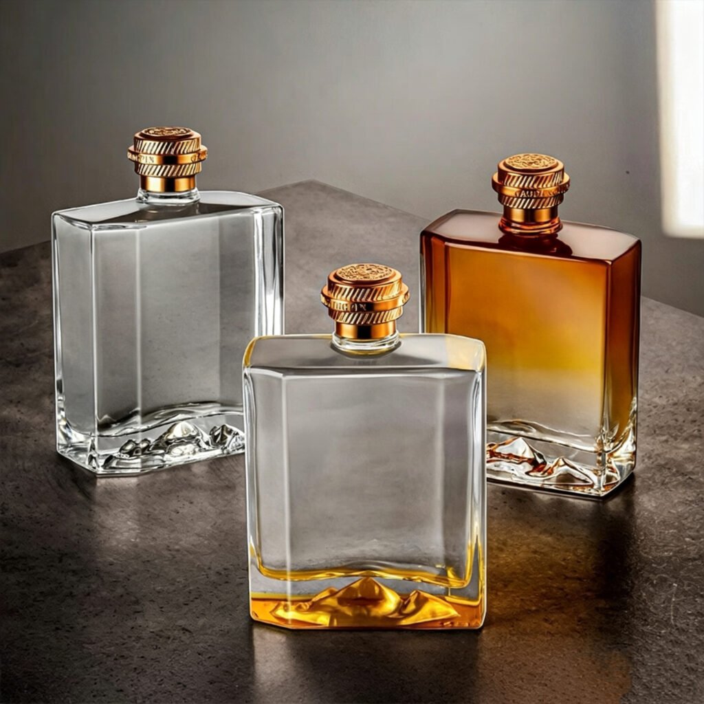 Export Custom Capacity Glass Wine Bottle Style 04 by Qunyi Glass