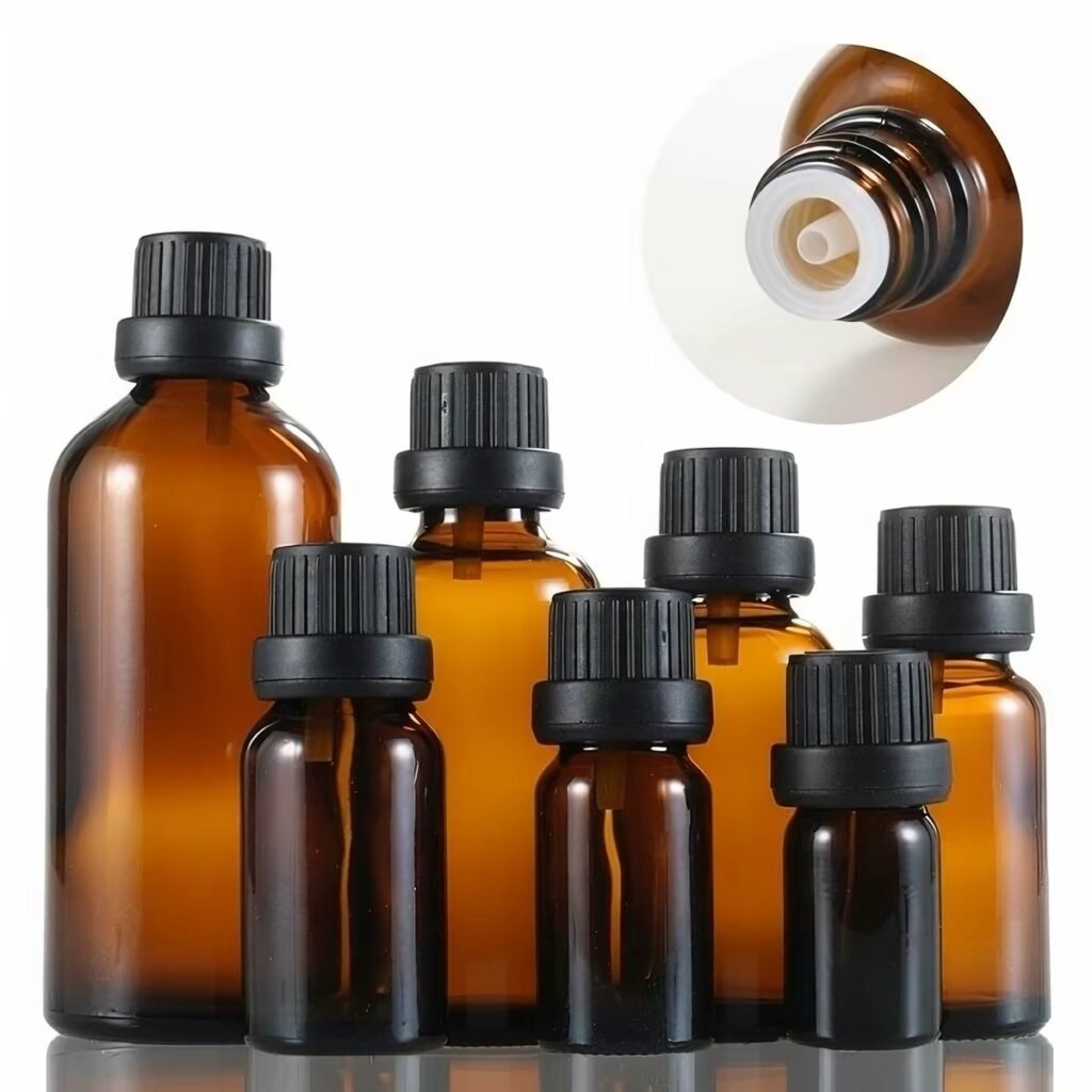 Amber Custom Capacity Oral Solution Glass Bottle Style 04 by Qunyi Glass