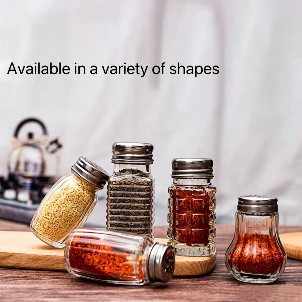 Condiment Medium Size Seasoning Glass Bottle Style 03 by Qunyi Glass