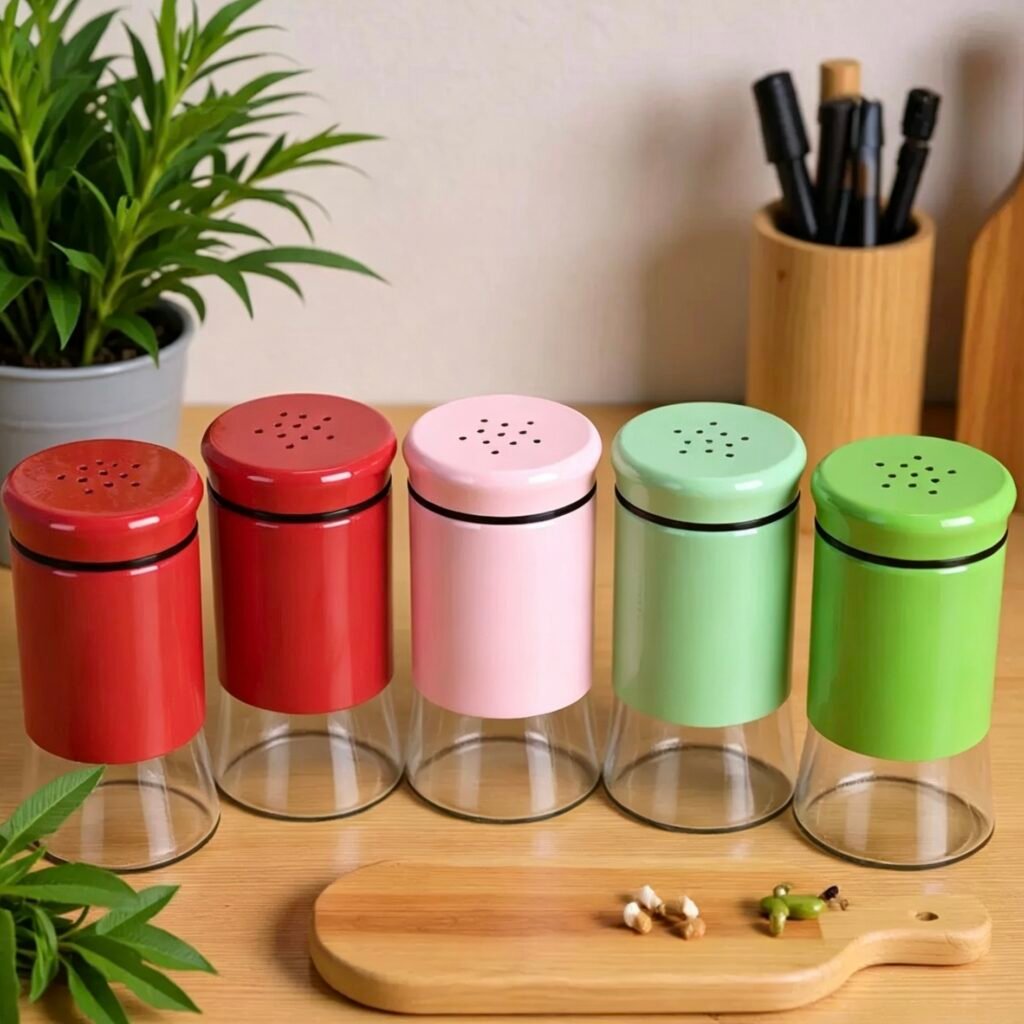 Spice Custom Capacity Seasoning Glass Bottle Style 01 by Qunyi Glass