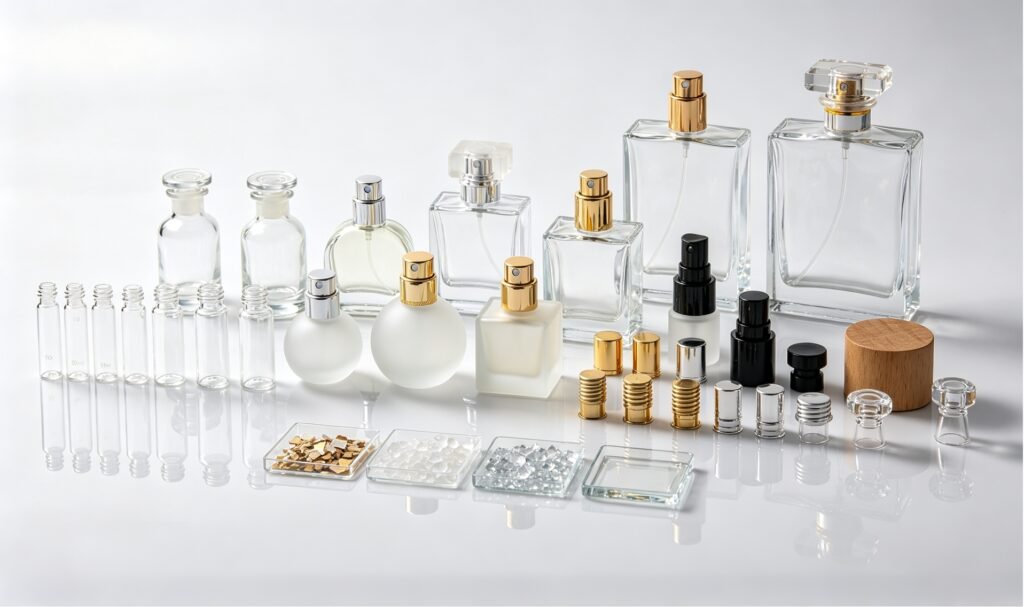 Qunyi Glass perfume bottle customization process and quality inspection in Xuzhou Jiangsu China factory