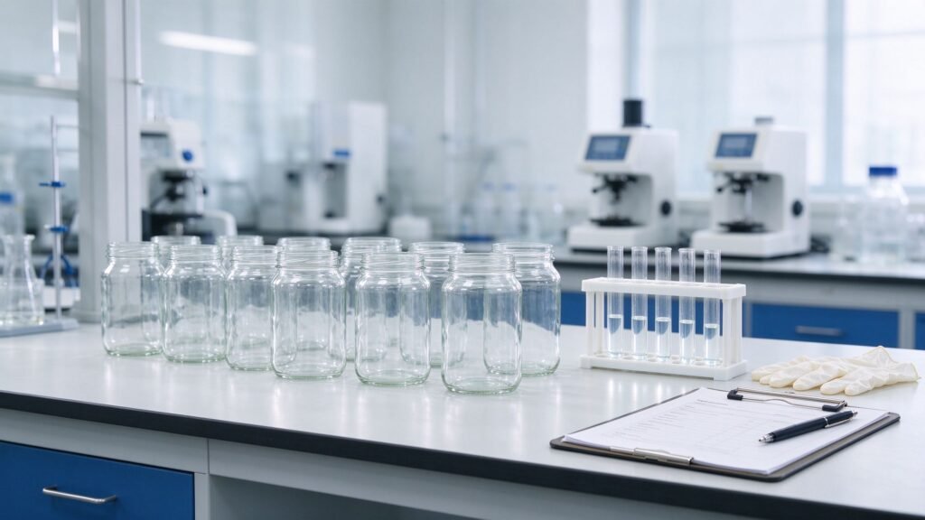 Food-contact compliance documents for glass jar sourcing
