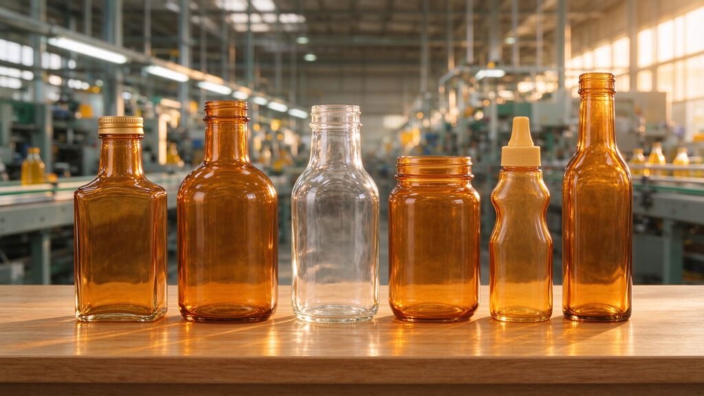 Honey glass bottle formats for wholesale packaging