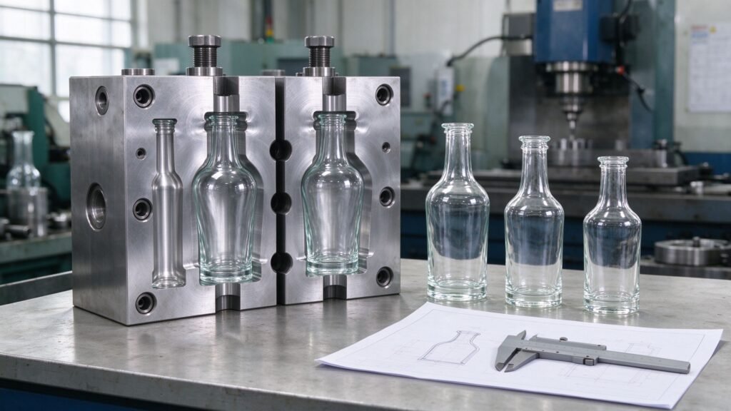 Custom wine bottle mold development and sampling process