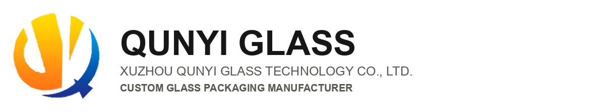 Qunyi Glass English logo in dark text for light backgrounds